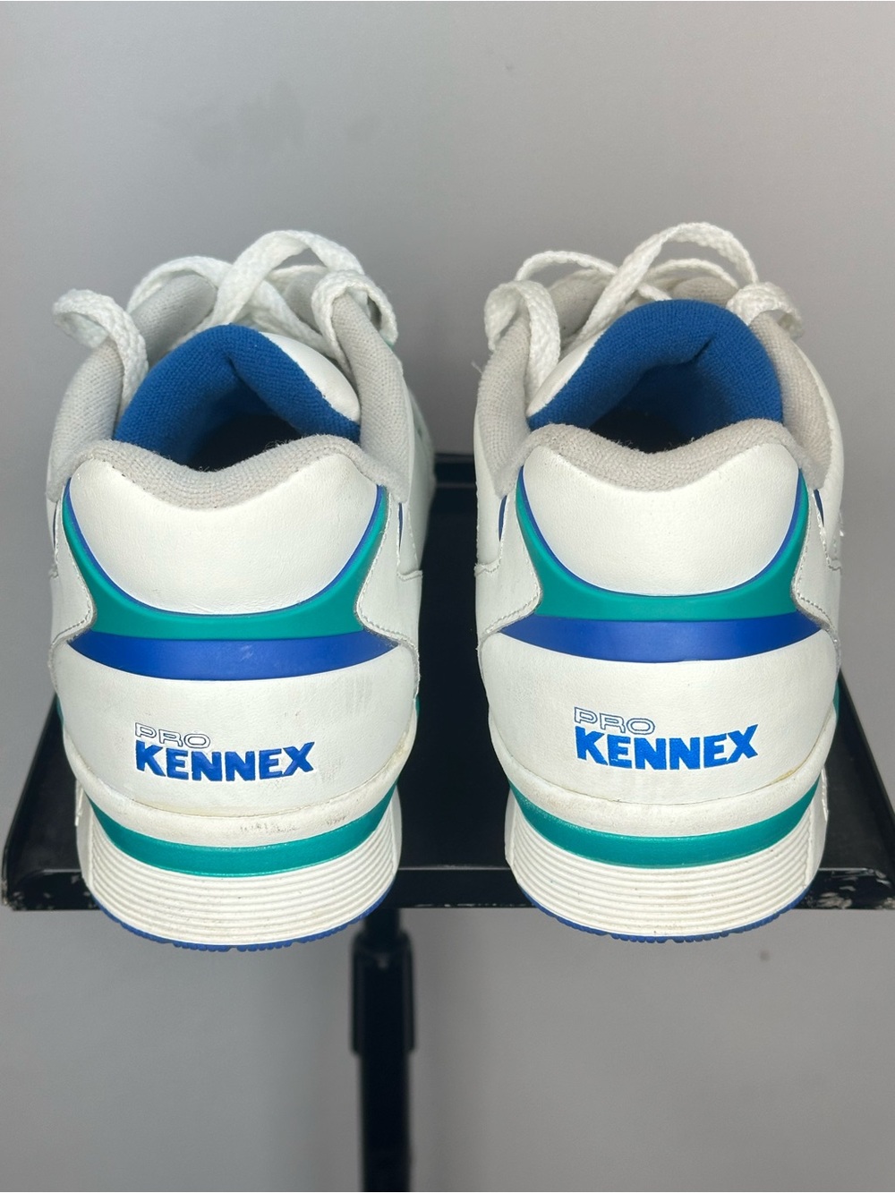 Vintage 90s Pro Kennex Prophecy Tennis Shoes Men’s 11 White Blue Teal KN-30008 - Picture 4 of 9